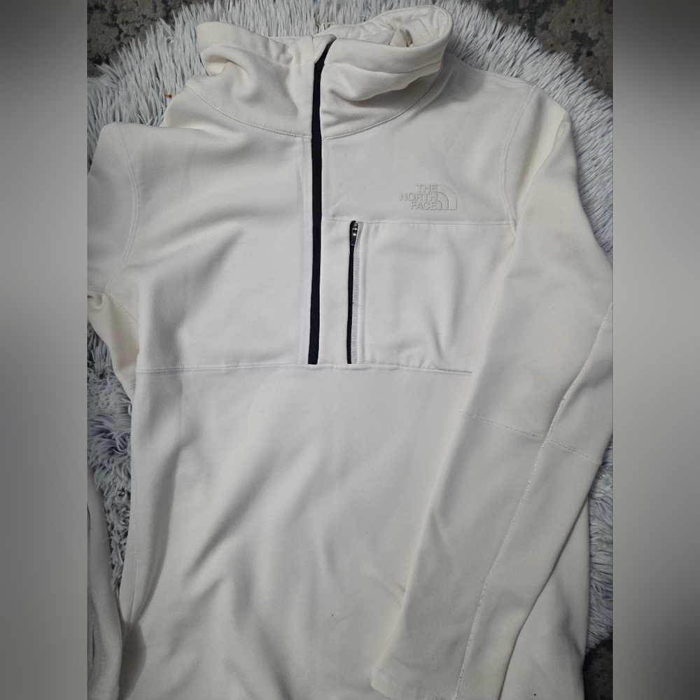 The North Face Cream Quarter-Zip Pullover